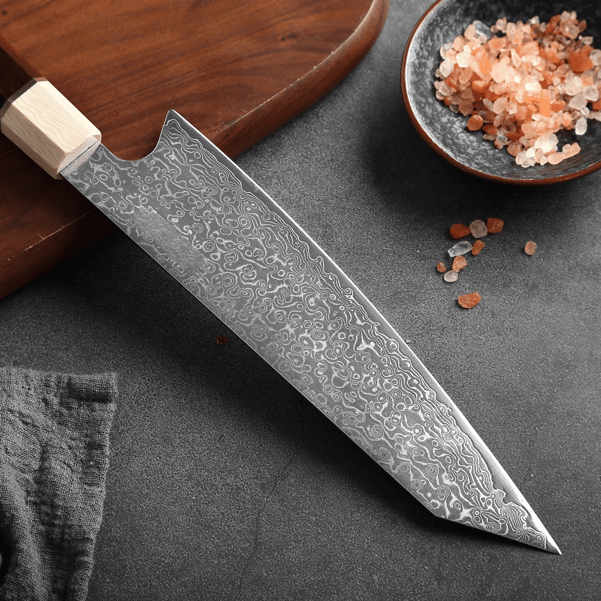Kiritsuke Knife, 24 cm with Walnut Handle