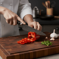 Chef Knife, 20 cm with Ebony Handle
