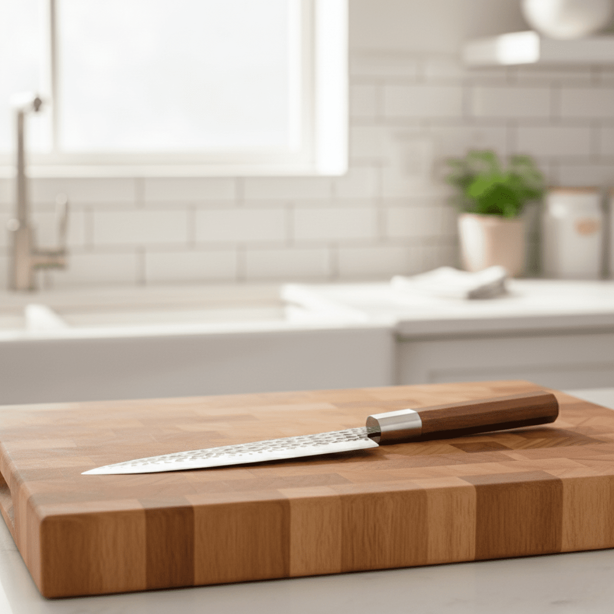 Hammered Stainless Chef Knife, 18.5 cm