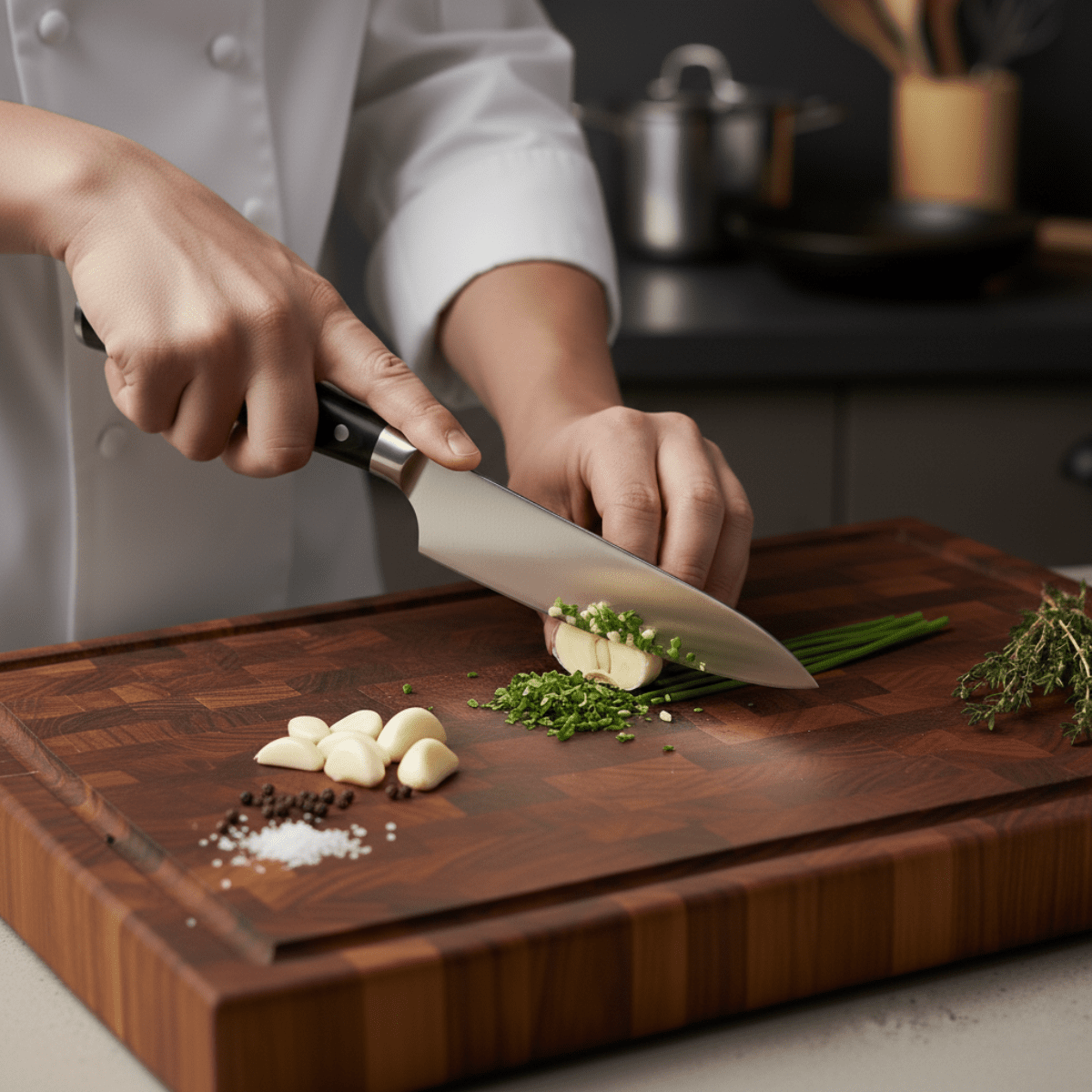 Hammered Chef Knife, 20 cm