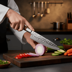 Hammered Stainless Chef Knife, 18.5 cm