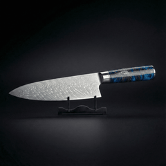 Hammered Damascus Chef Knife, 20 cm