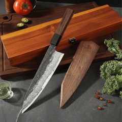 Kiritsuke Knife, 21.5 cm with Ironwood Handle