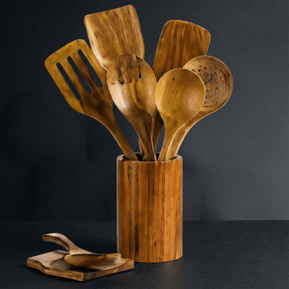 Wooden Kitchen Utensil Set