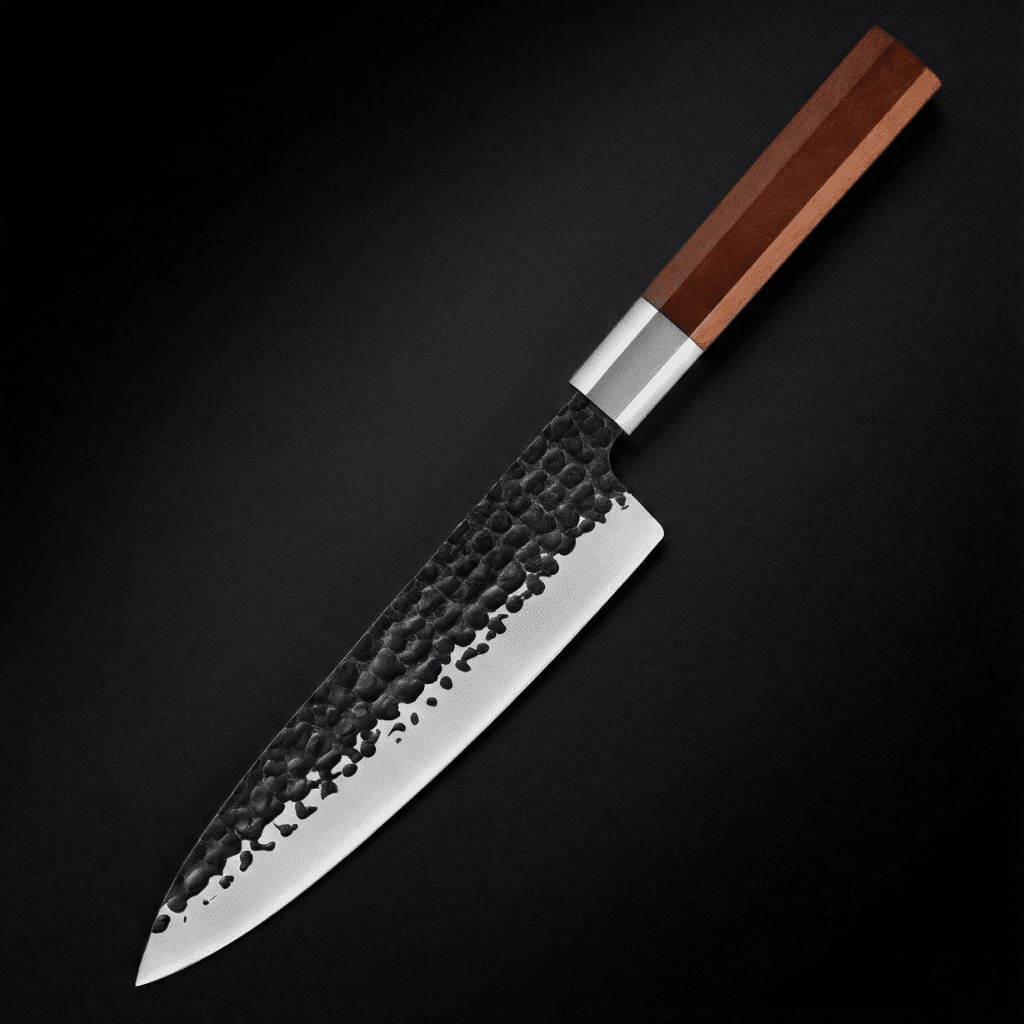 Hammered Stainless Chef Knife, 18.5 cm