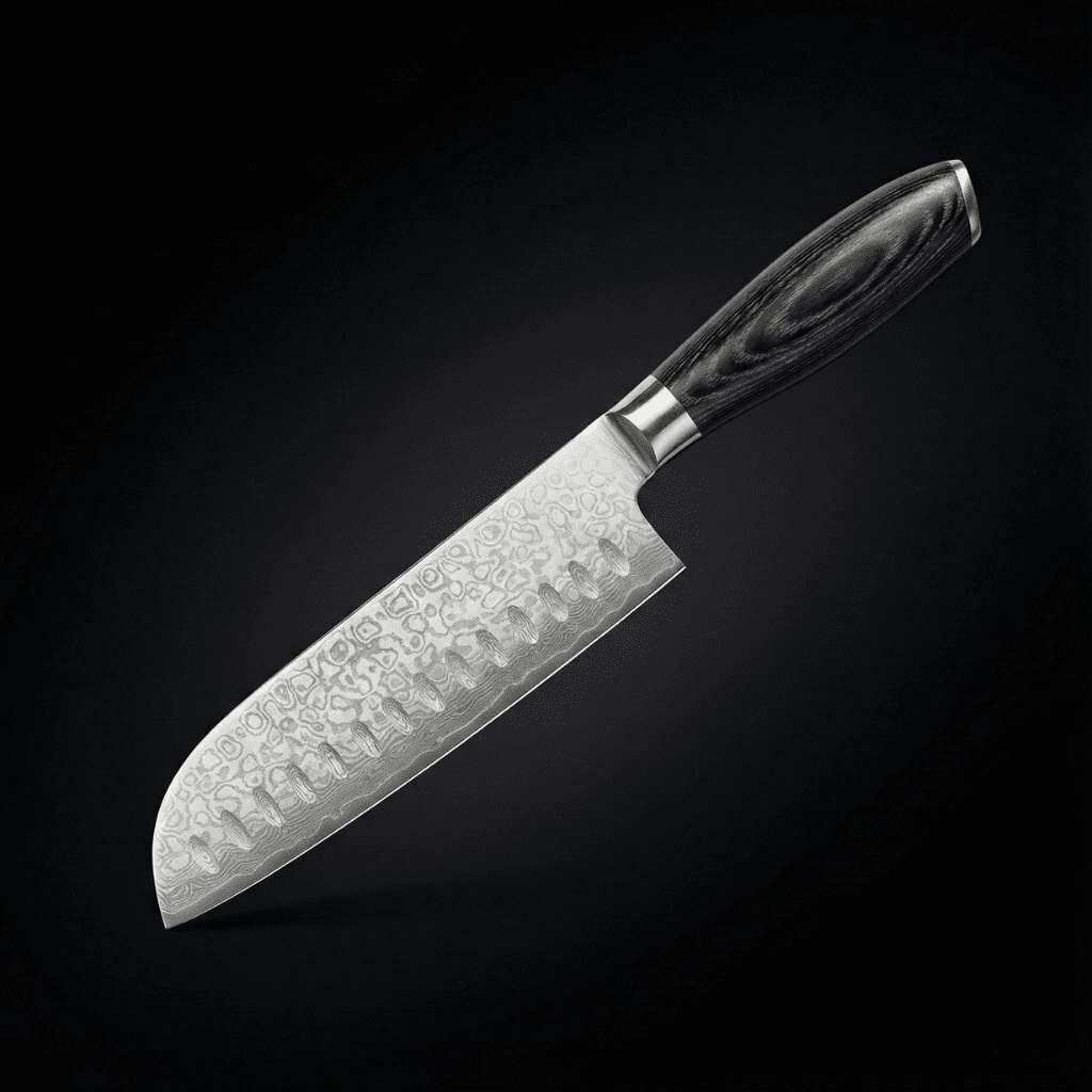 Santoku Knife with Hollow Edge, 18 cm