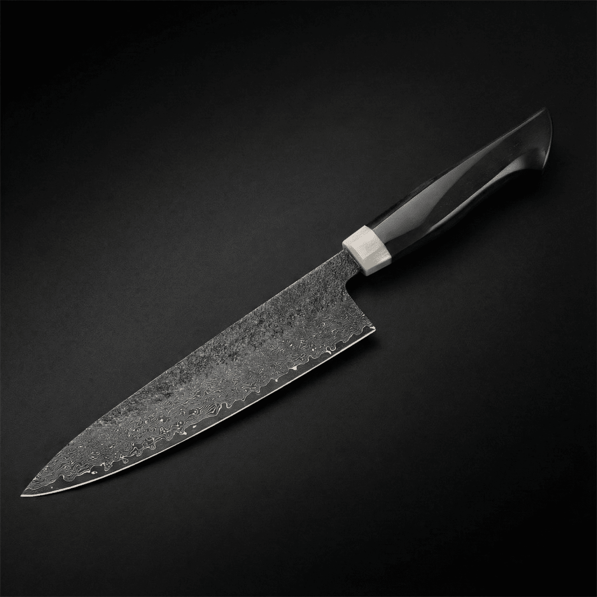 Chef Knife, 20 cm with Ebony Handle
