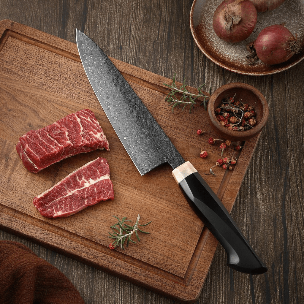 Chef Knife, 20 cm with Ebony Handle