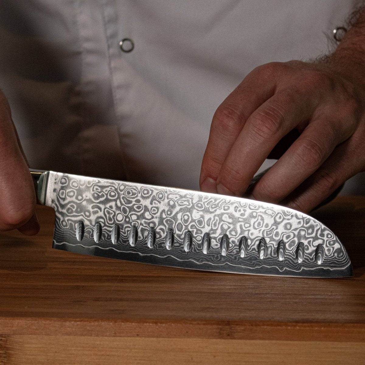 Santoku Knife with Hollow Edge, 18 cm