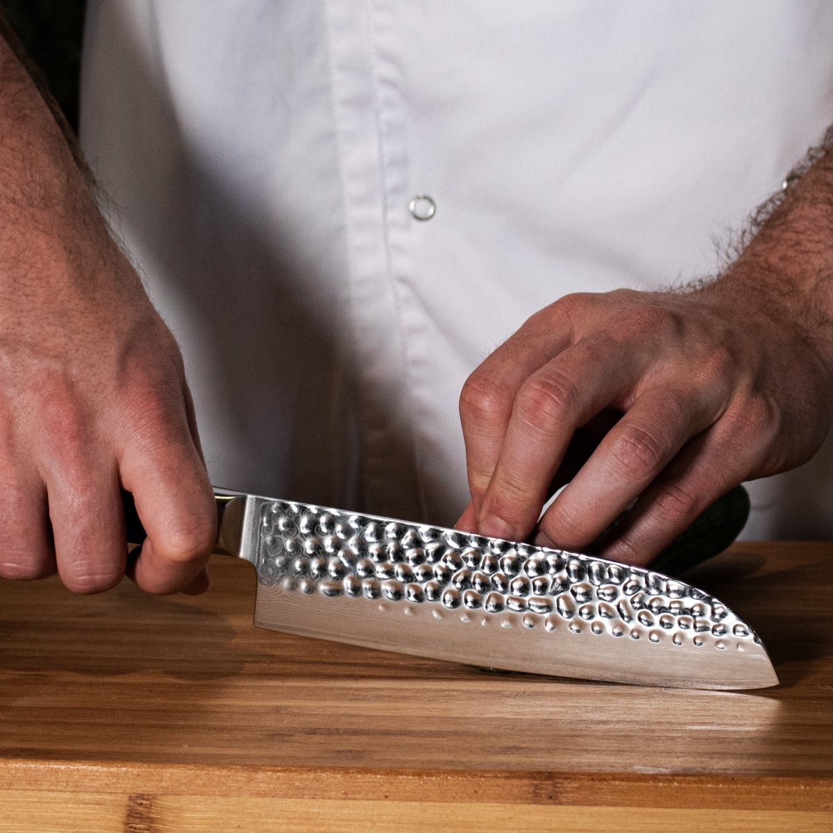 Hammered Santoku Knife, 18 cm