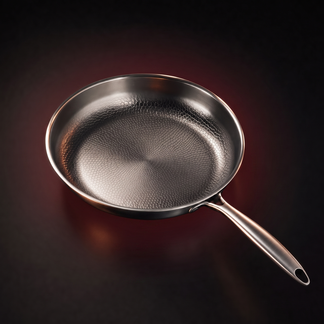 Hand Hammered Titanium Frying Pan