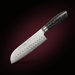 Santoku Knife with Hollow Edge 18 cm, Forgewell Cookware