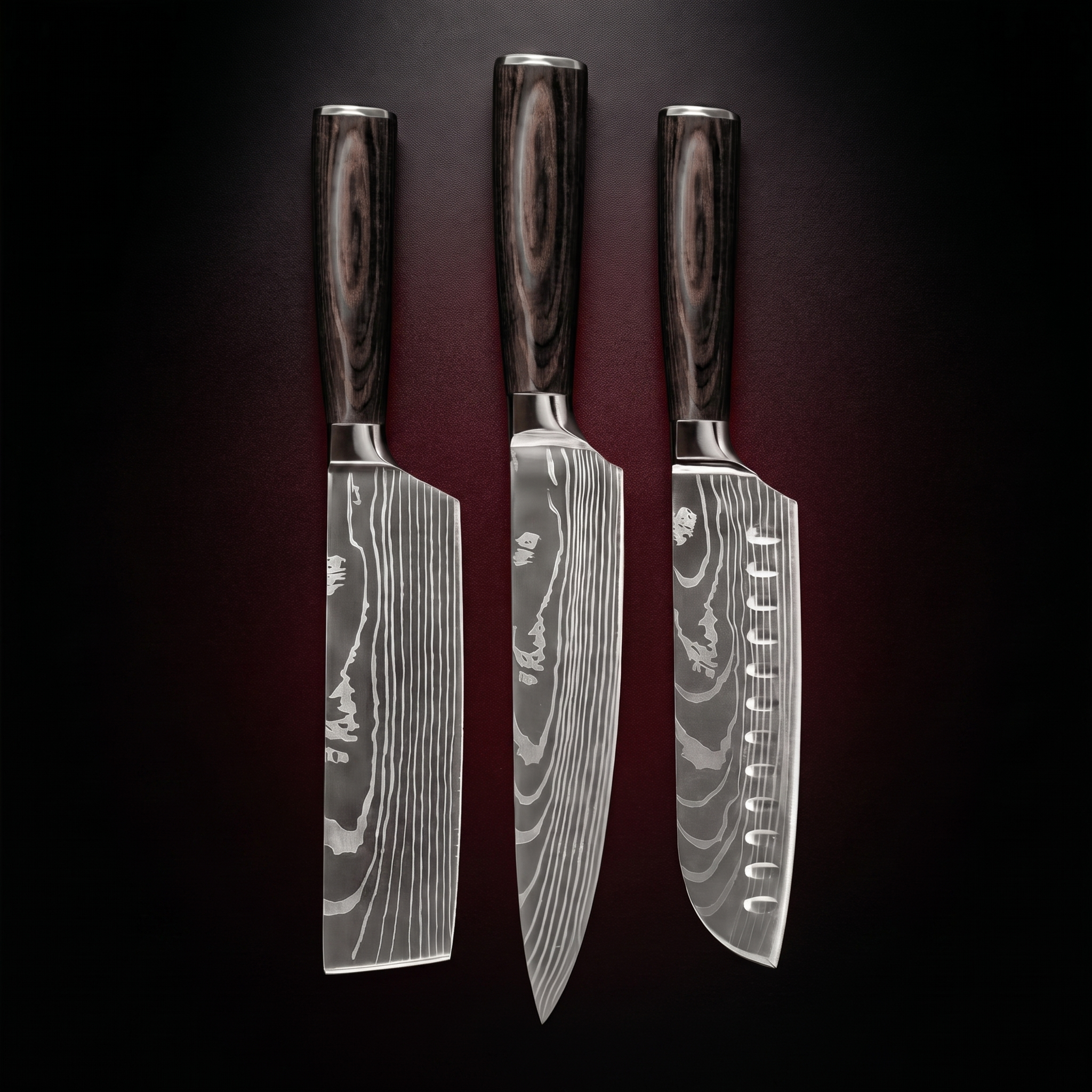 Kitchen Knife Set, Three Piece, Forgewell Cookware