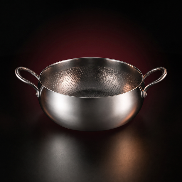 Deep Hammered Titanium Pot