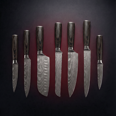 Kitchen Knife Set, Seven Piece, Forgewell Cookware