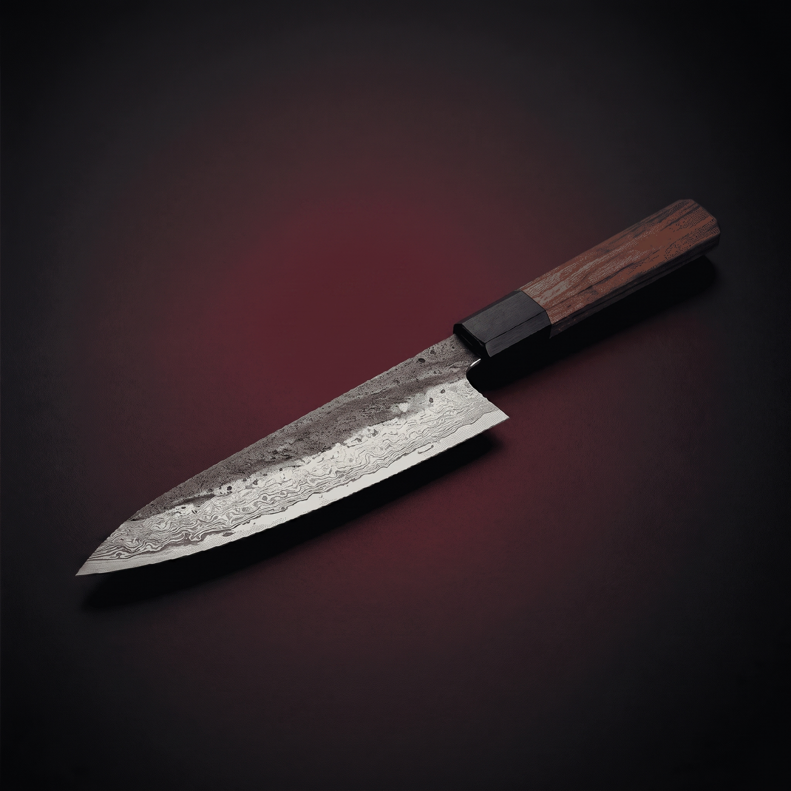 Kiritsuke Knife 21.5 cm with Ironwood Handle, Forgewell Cookware