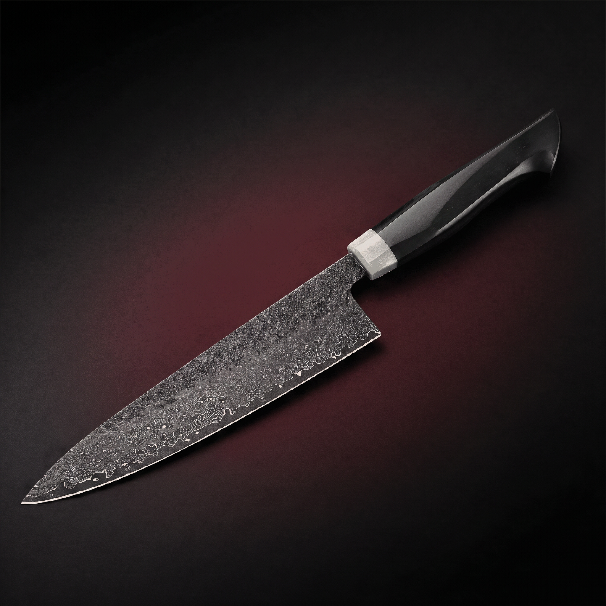Chef Knife 20 cm with Ebony Handle, Forgewell Cookware