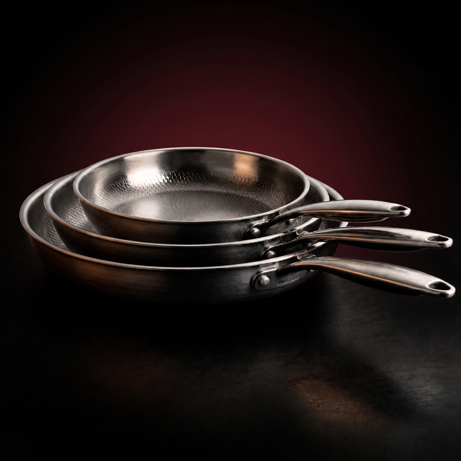 Titanium Frying Pan Trio, Forgewell Cookware