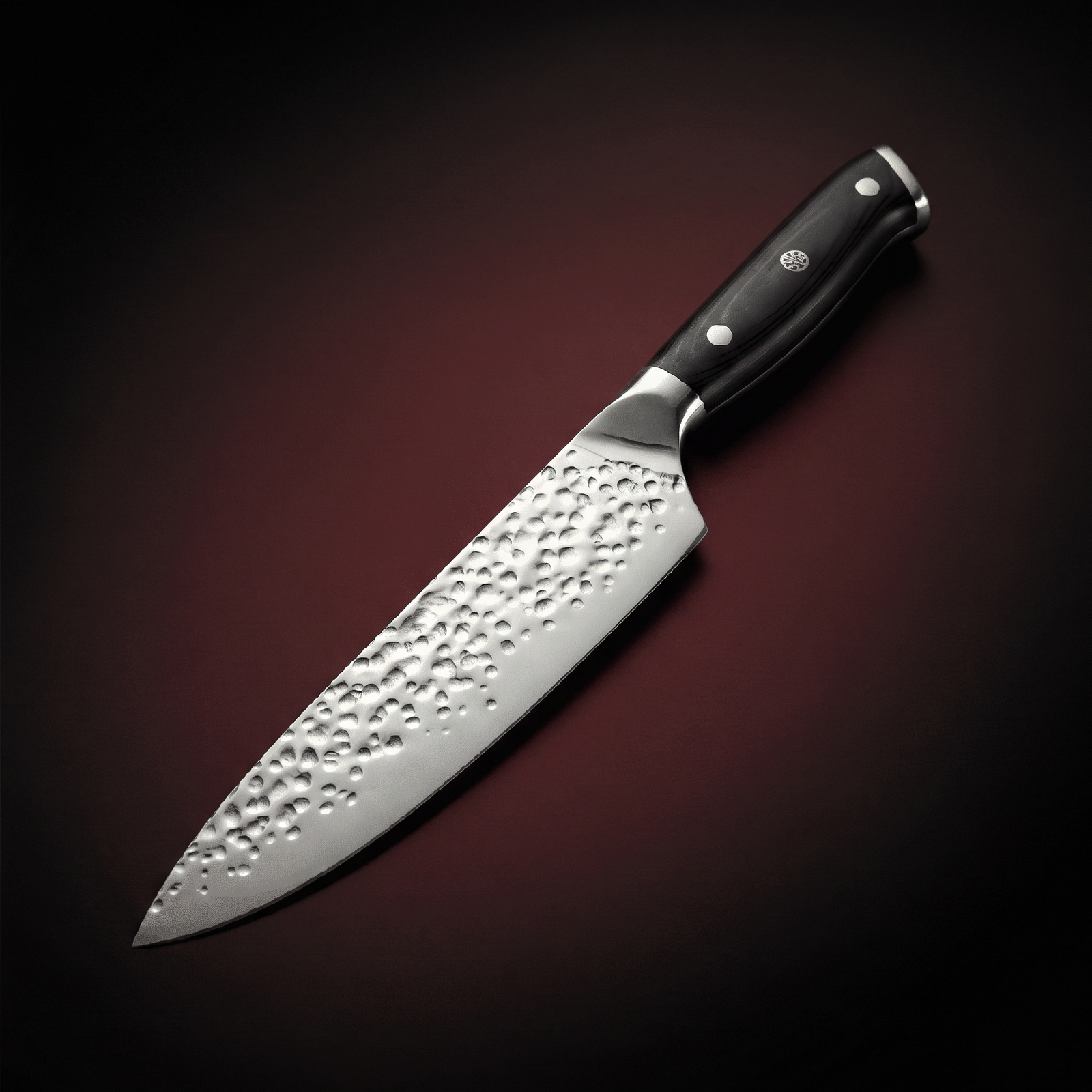 Hammered Chef Knife 20 cm, Forgewell Cookware