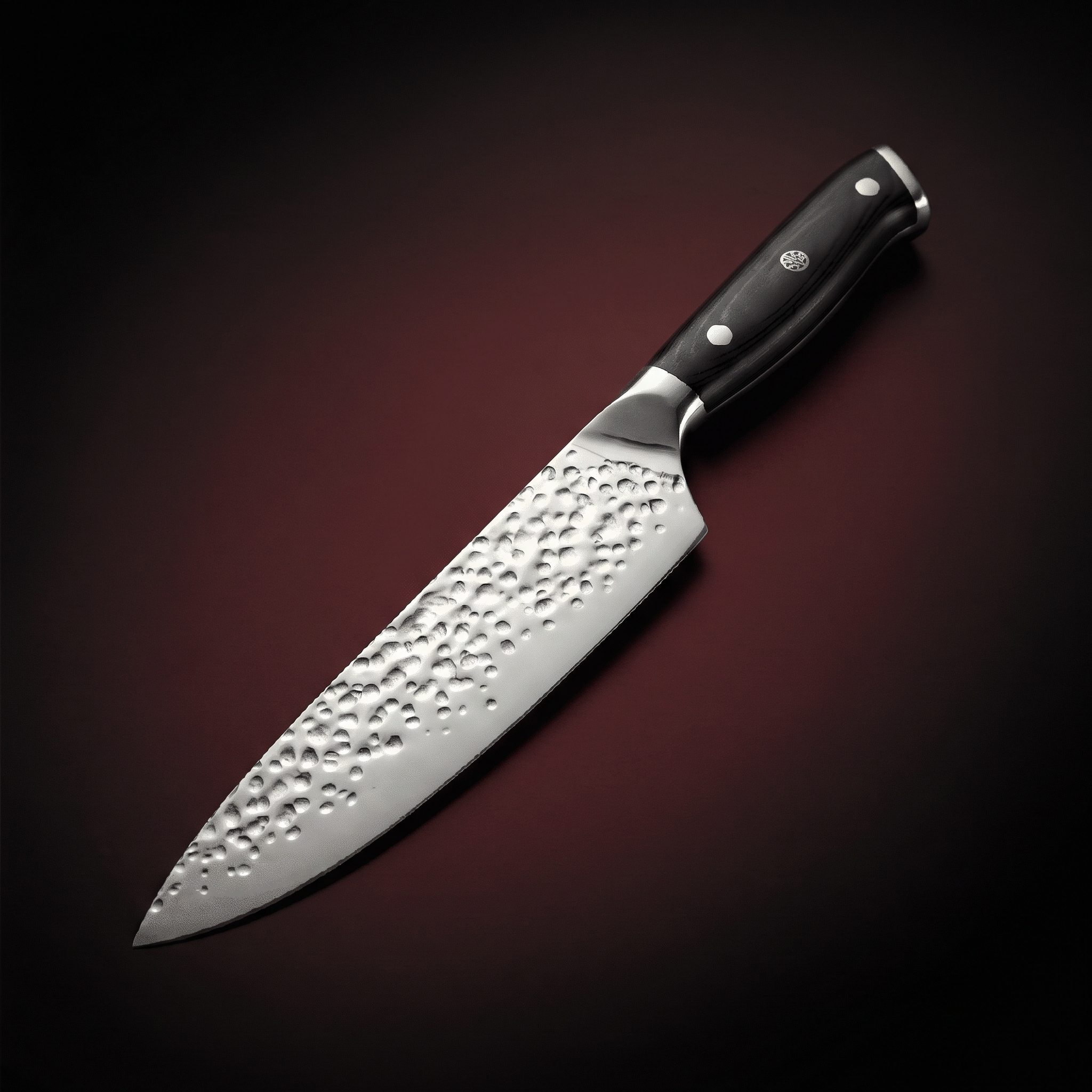 Hammered Chef Knife 20 cm, Forgewell Cookware