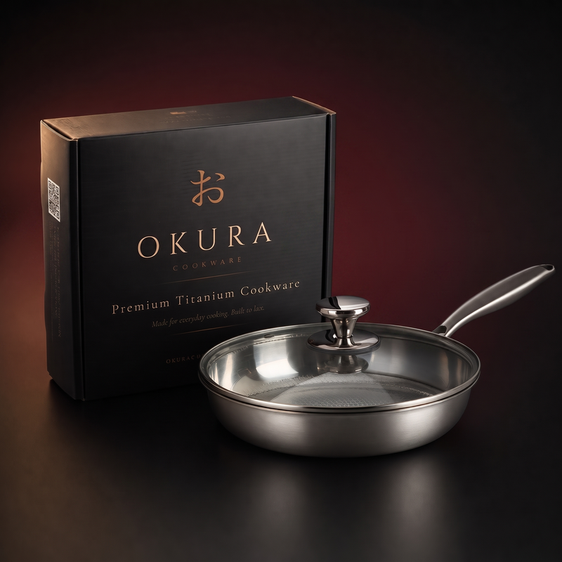 Titanium Frying Pan, Chemical and PFAS Free