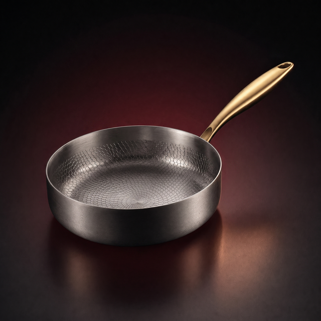 Hand Hammered High Wall Titanium Pan, Limited Edition