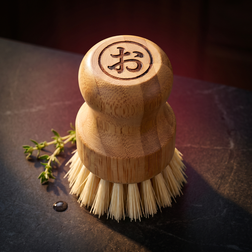 Bamboo Dish Brush, Plastic Free, Forgewell Cookware