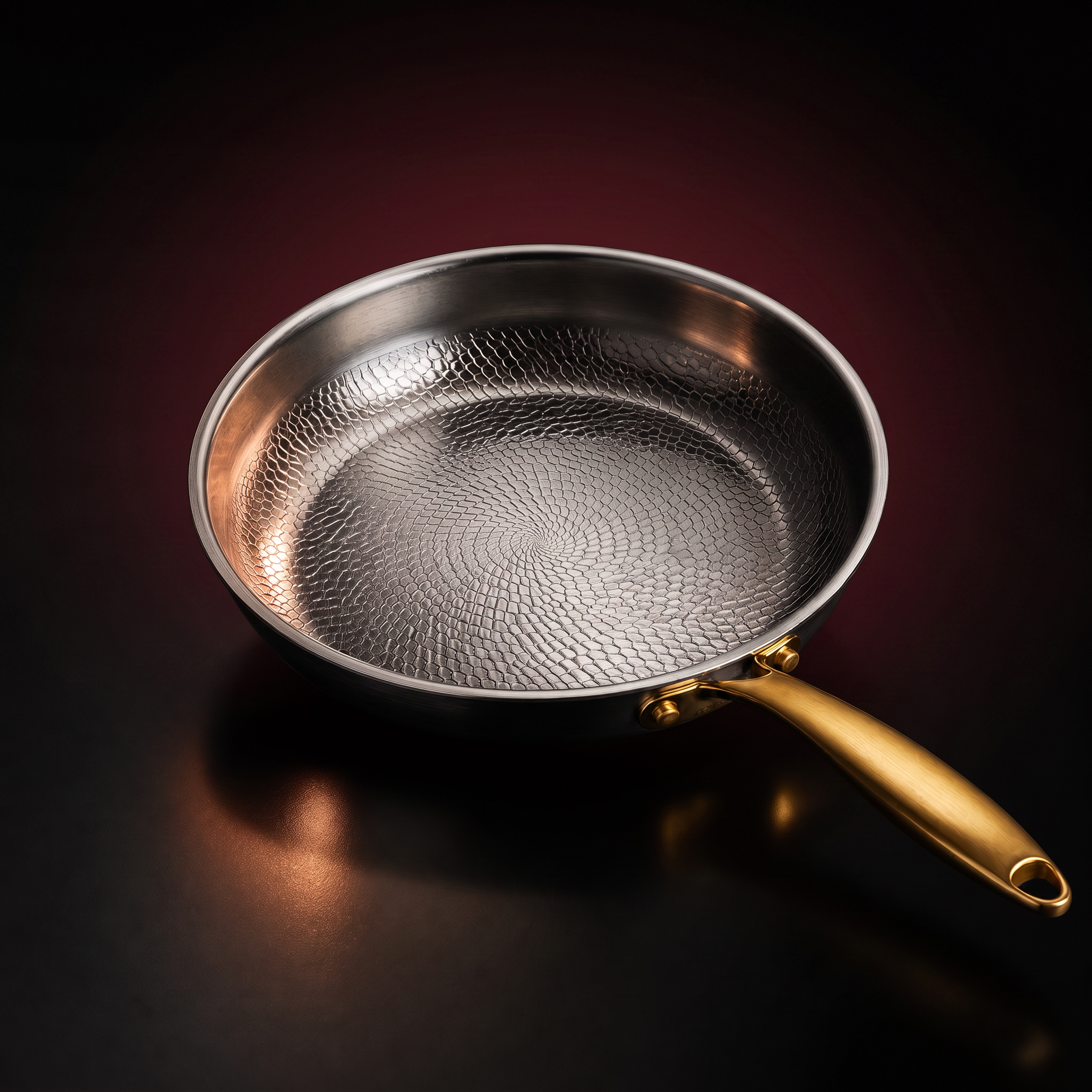 Hand Hammered Titanium Frying Pan, Limited Edition, Forgewell Cookware