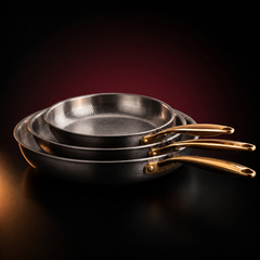 Titanium Frying Pan Trio, Limited Run, Forgewell Cookware