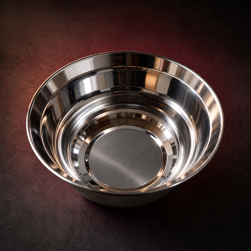 Stainless Steel Mixing Bowls, Stackable Set