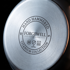 Hand Hammered Titanium Frying Pan