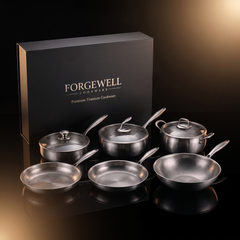 Forgewell complete titanium kitchen set with gift box