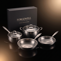 Forgewell essentials titanium kitchen set with gift box