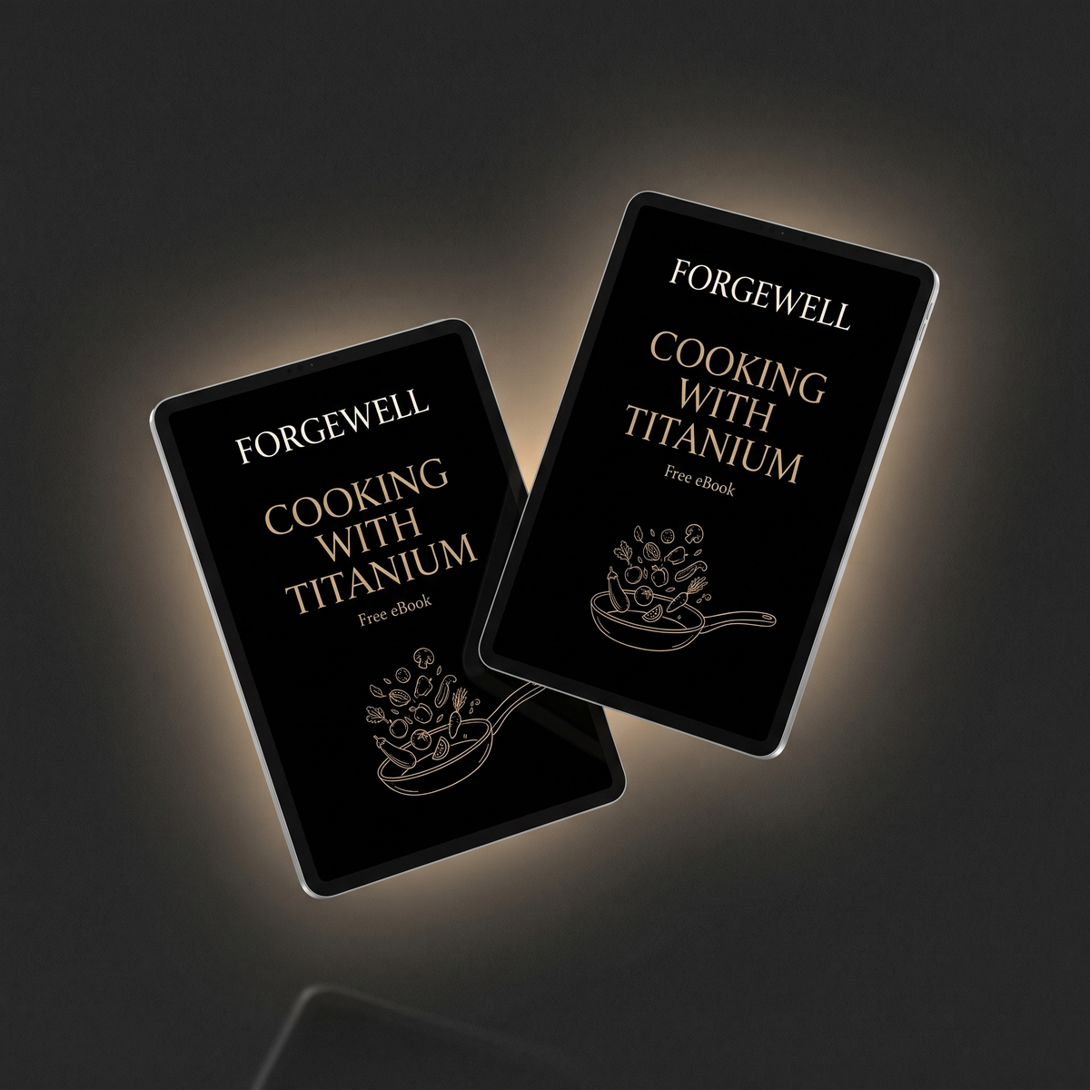 Cooking with Titanium eBook on tablet