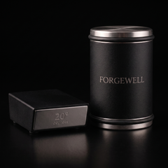 Forgewell black knife sharpener with 20 degree guide