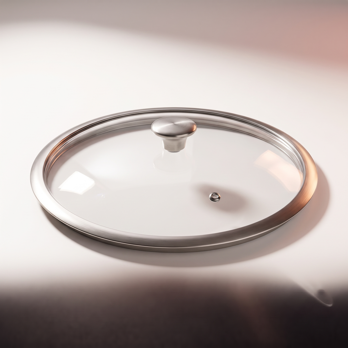 Forgewell glass lid, side view