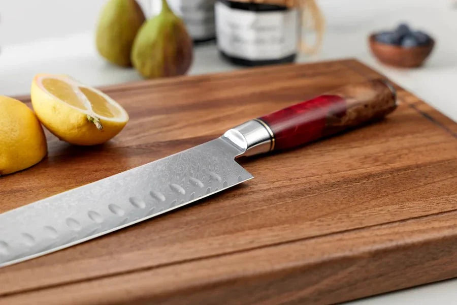 Damascus Santoku Knife, 17.6 cm