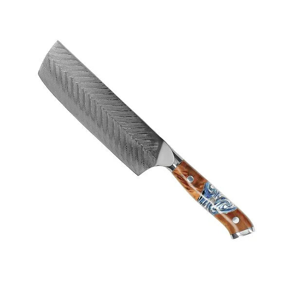 Damascus Knife Set, Nine Piece