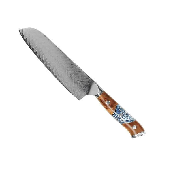 Damascus Knife Set, Nine Piece