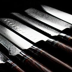 Damascus Knife Set, Seven Piece