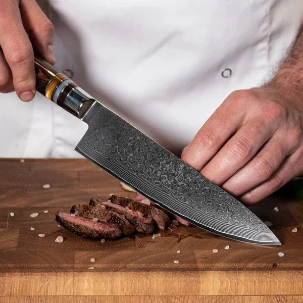 Damascus Knife Set, Seven Piece