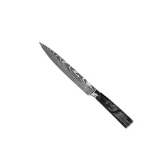 Damascus Knife Set, Eight Piece with Onyx Handles