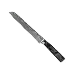 Damascus Knife Set, Eight Piece with Onyx Handles