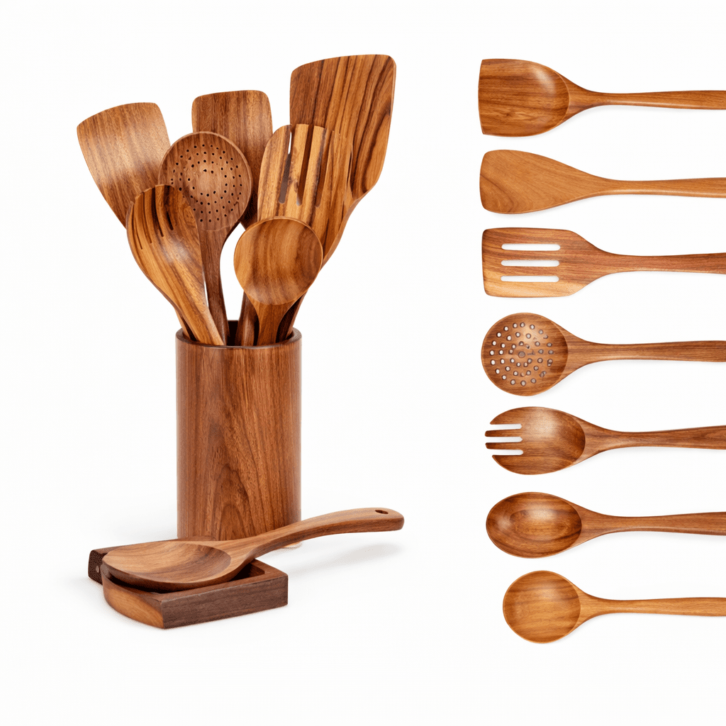 Wooden Kitchen Utensil Set