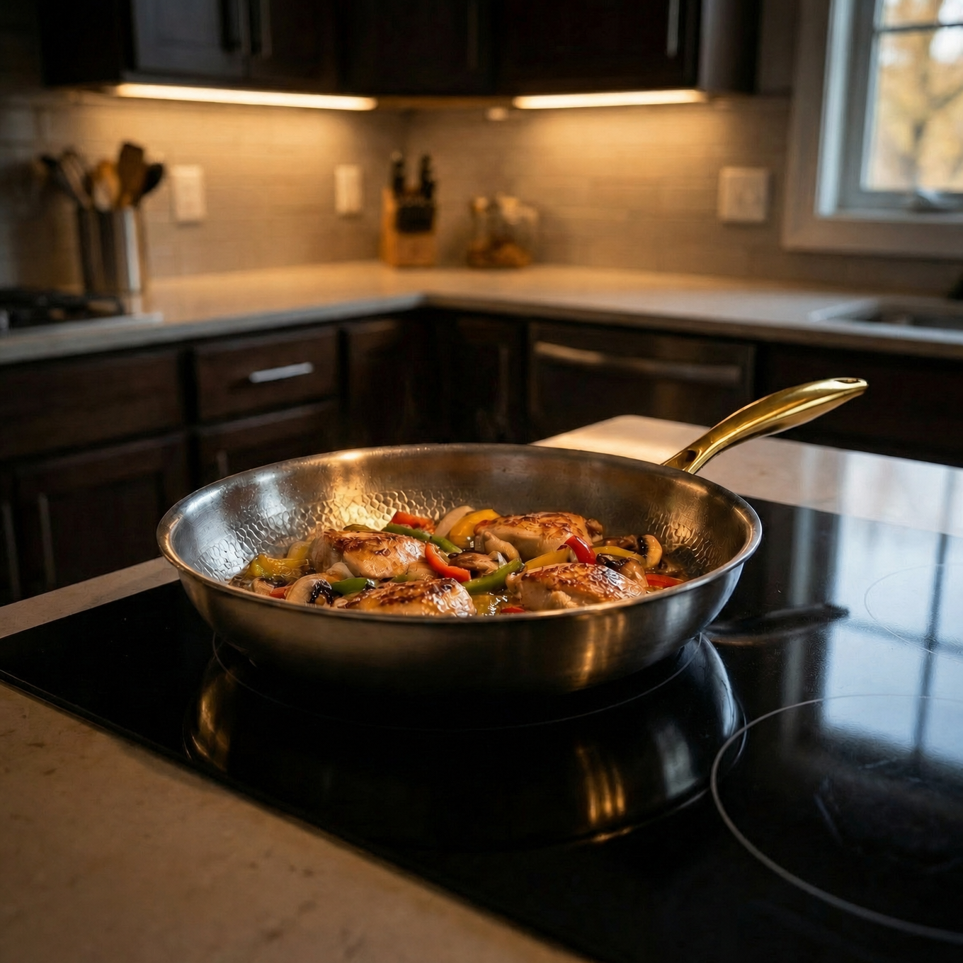 Hand Hammered Titanium Frying Pan, Limited Edition
