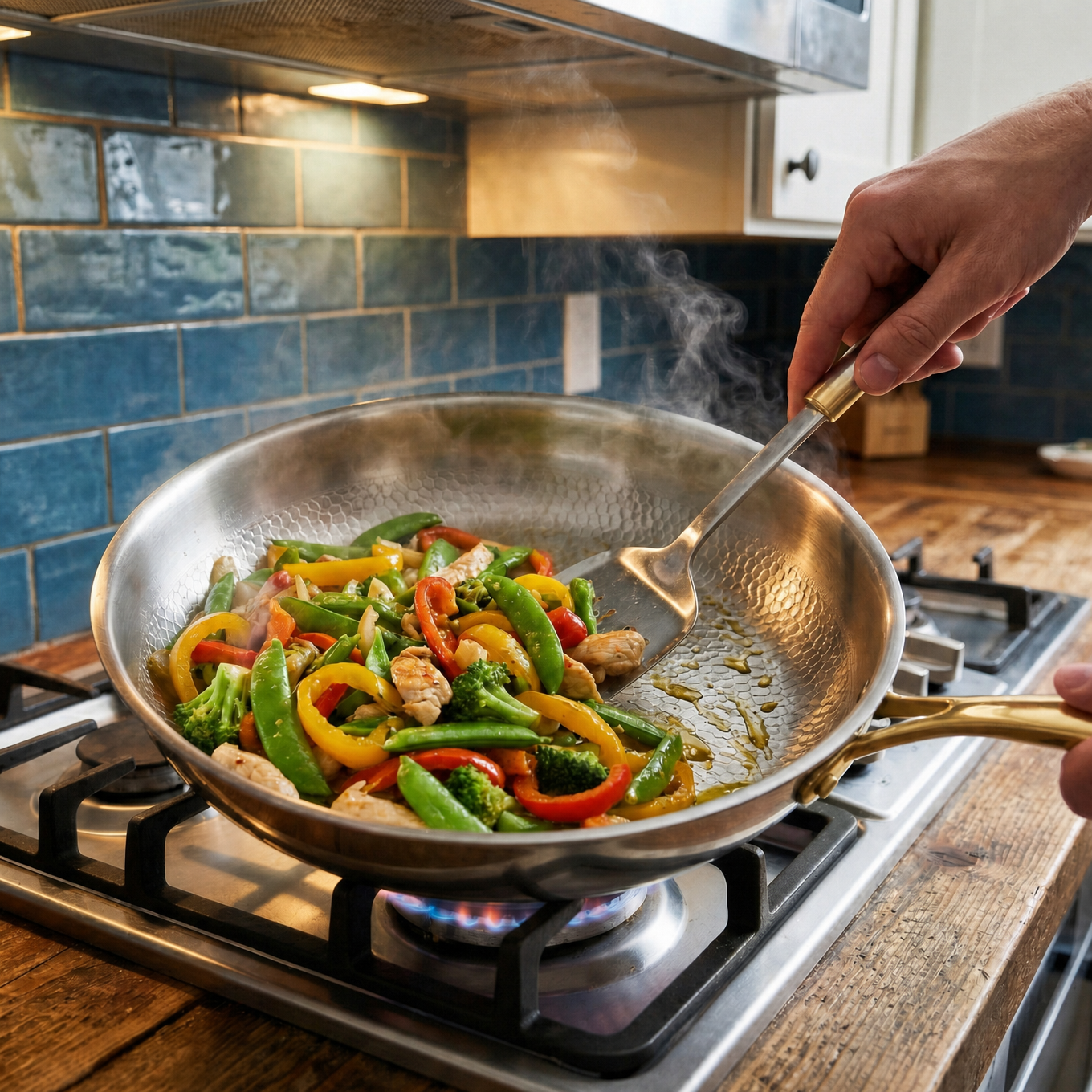Hand Hammered Titanium Frying Pan, Limited Edition