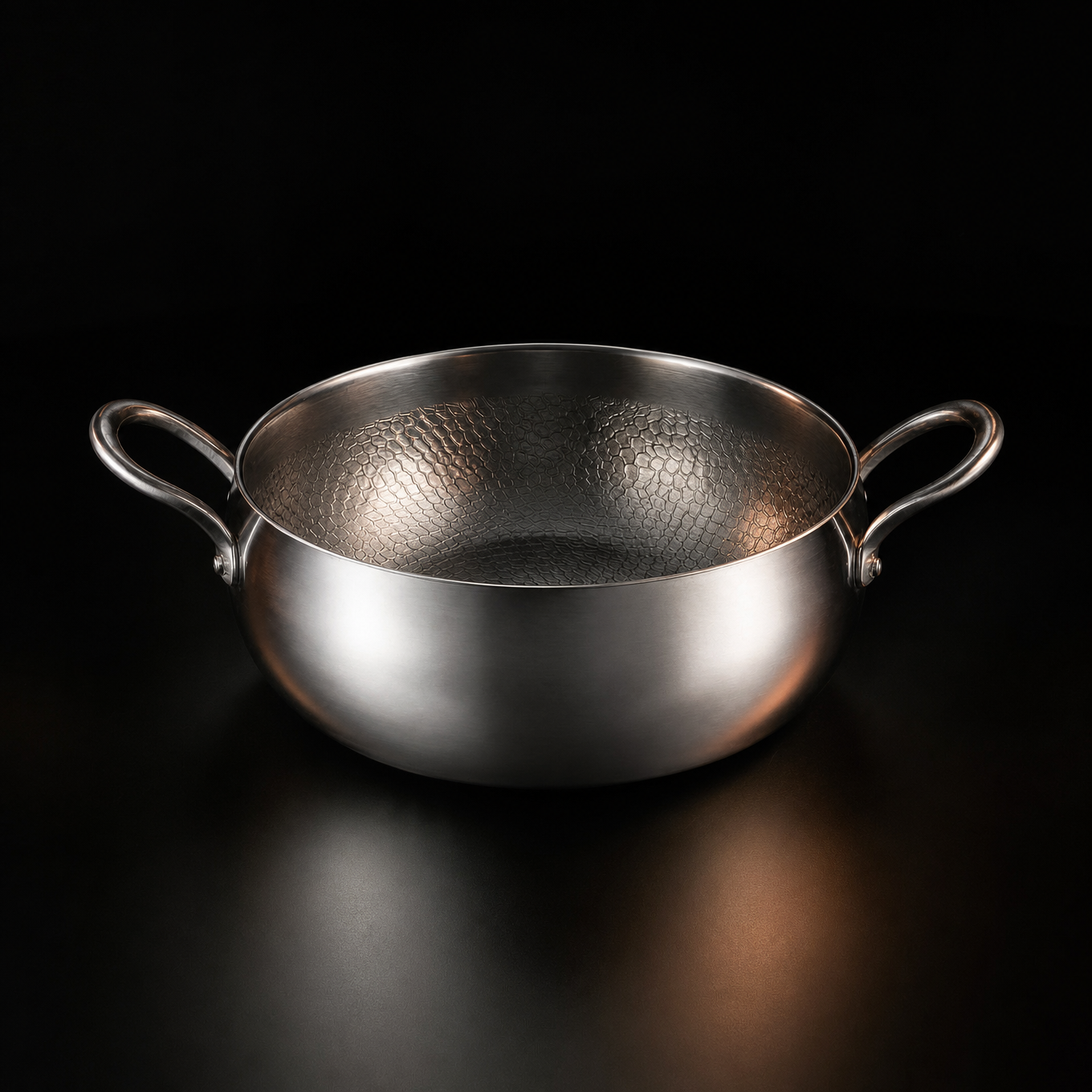 Deep Hammered Titanium Pot
