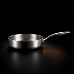 Hand Hammered High Wall Titanium Pan