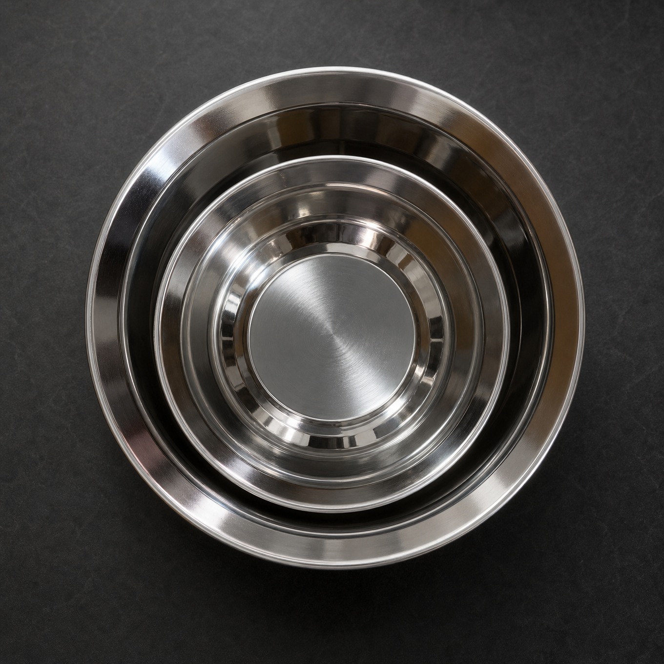 Stainless Steel Mixing Bowls, Stackable Set