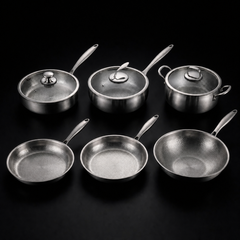 Titanium Complete Kitchen Set with Three Lids